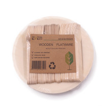 Conjunto de talheres descartáveis ​​biodegradáveis ​​e ecológicos para 50 pratos colher por pacote